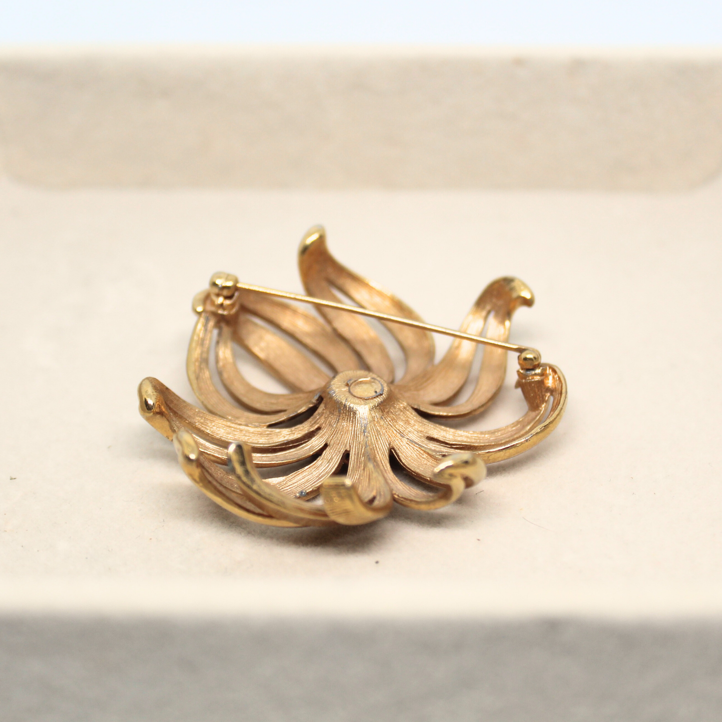 Gold Floral Brooch