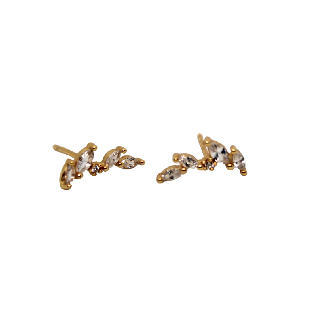 Gold Davenport Studs
