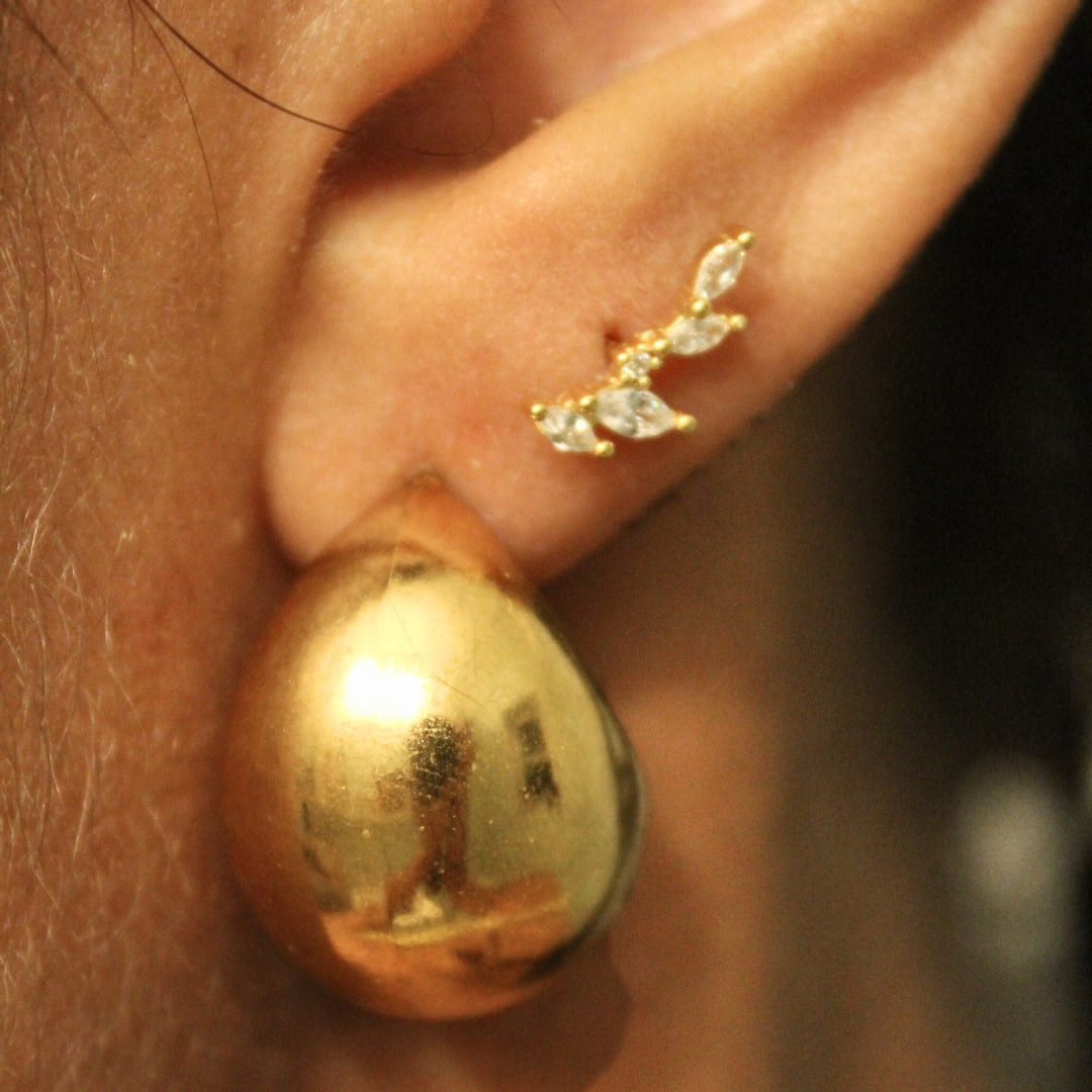 Gold Davenport Studs