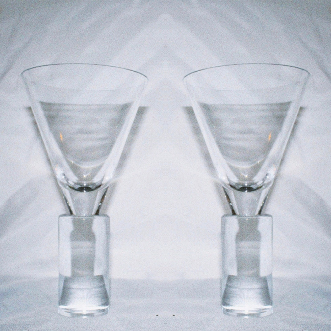 Cylinder Base Cocktail Glasses
