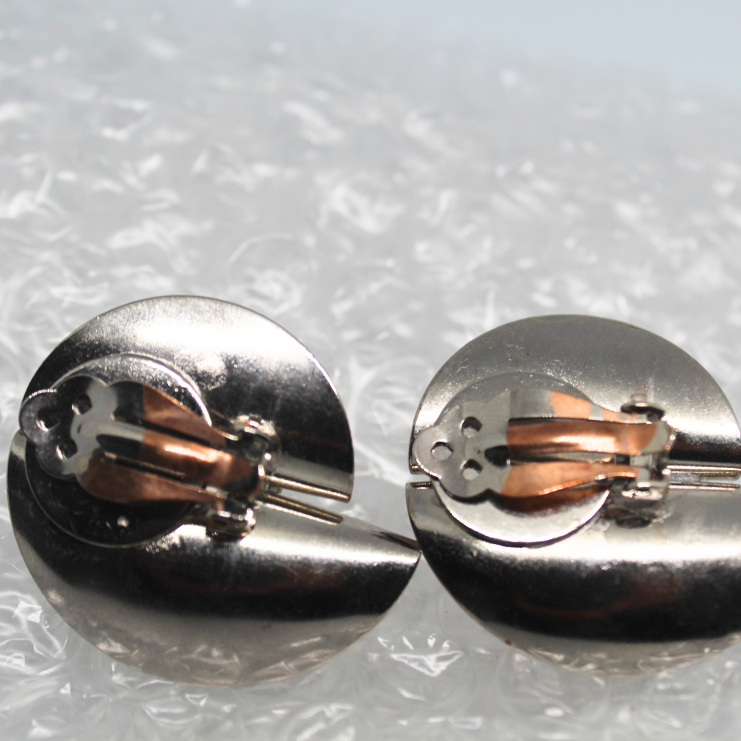 Mod Noir Cabochon Earrings