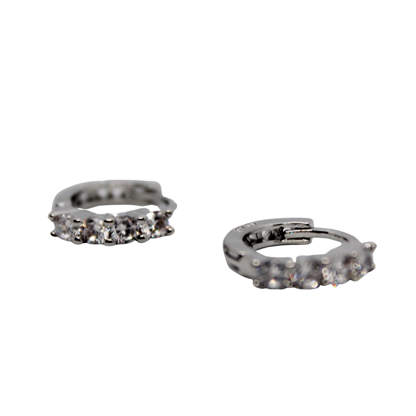 Silver Jillah Huggie Hoops