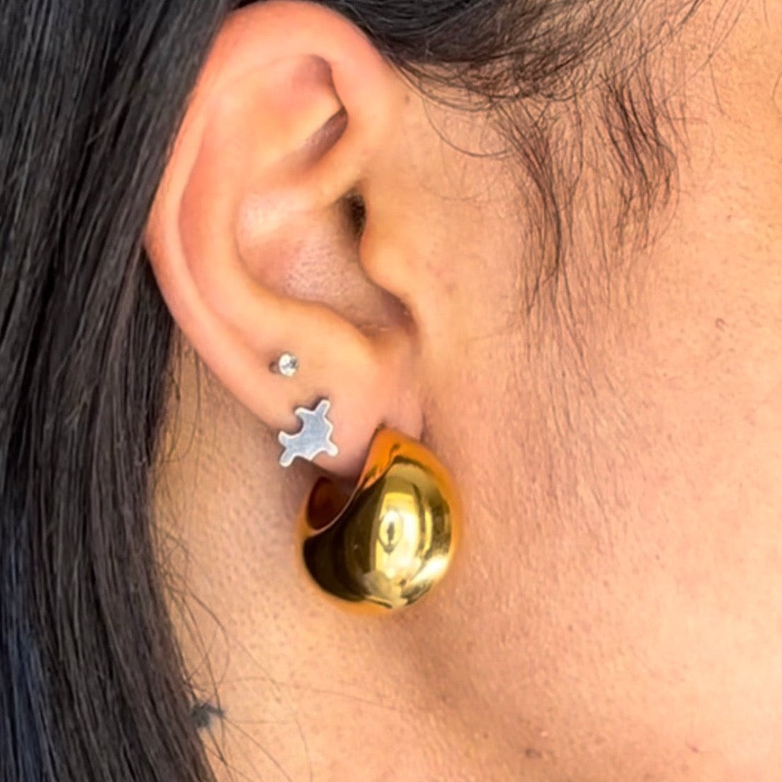 Gold Baby Drop Earrings