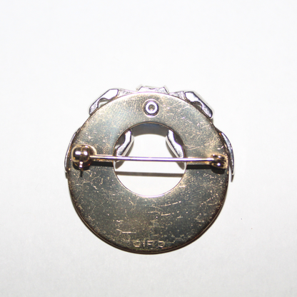 Rare Ciro Gold Sapphire-Tone Brooch