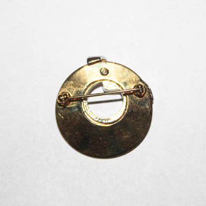 Rare Ciro Gold Emerald-Tone Brooch