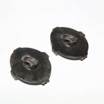 Midnight Blue Cabochon Earrings