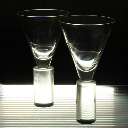 Cylinder Base Cocktail Glasses