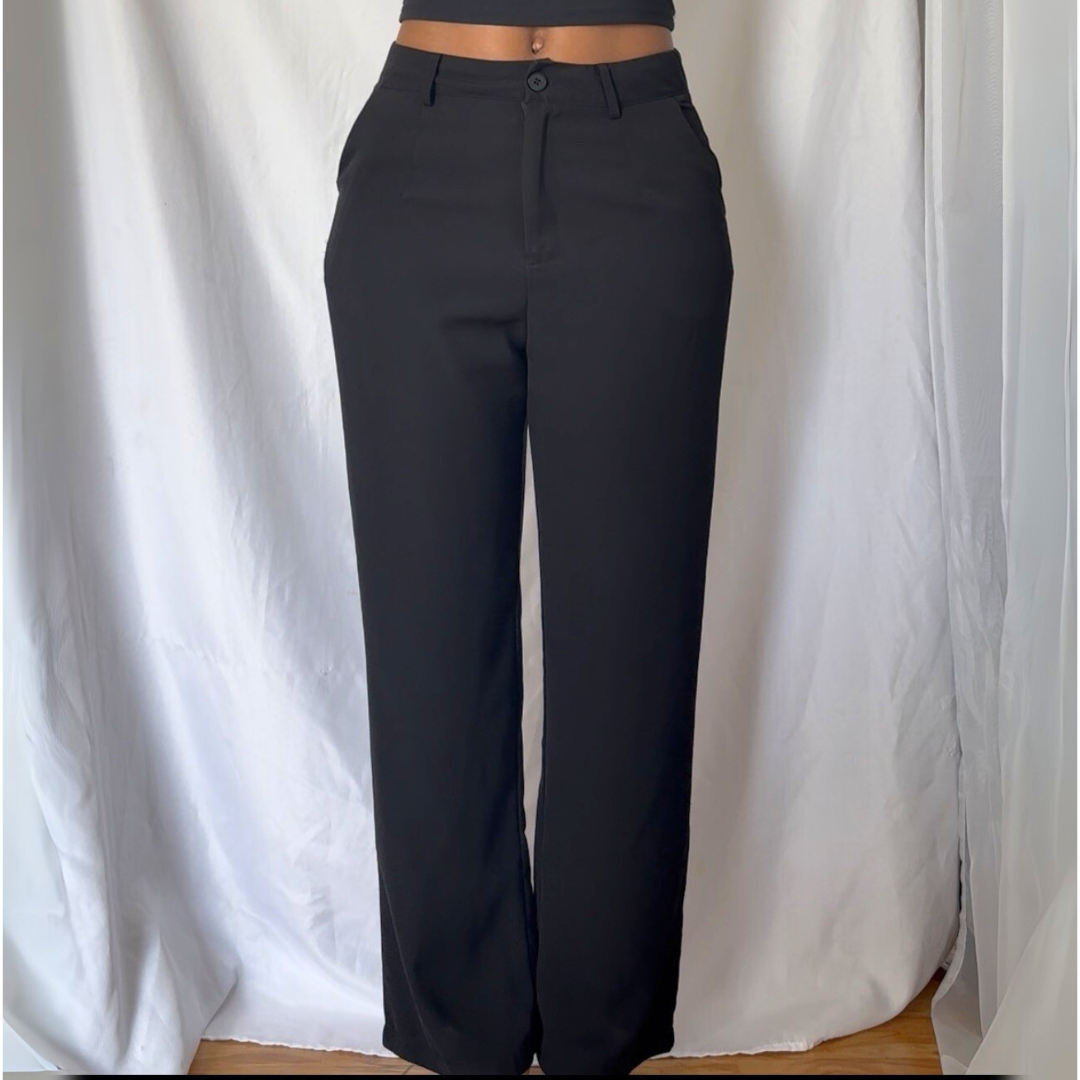 Black pants on a white background