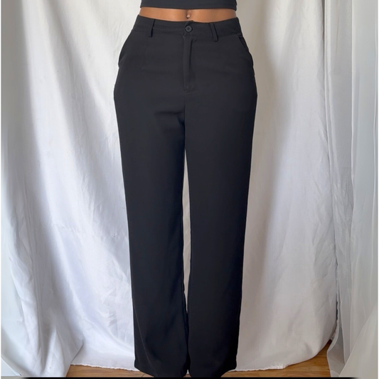 Black pants on a white background