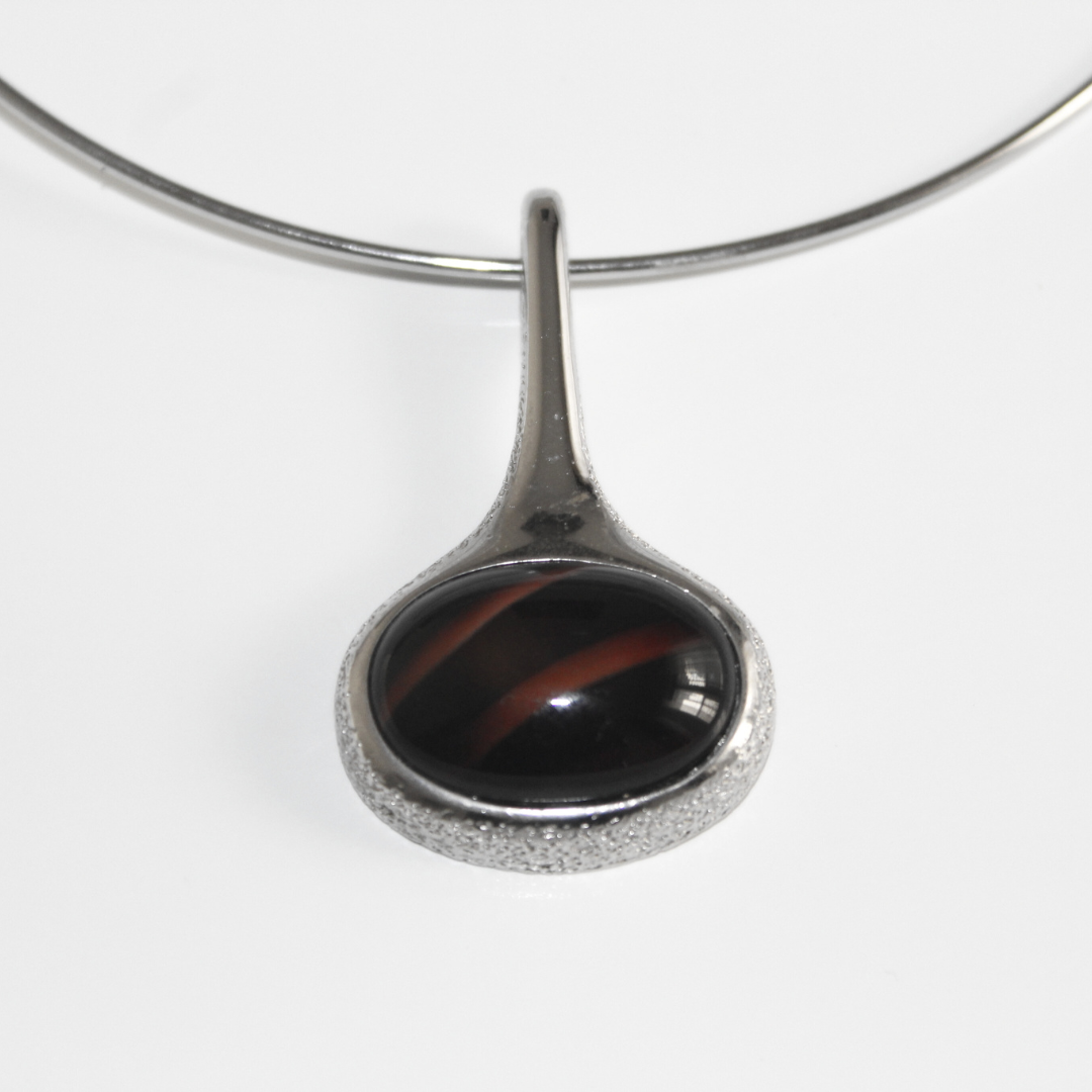 Silver Cabochon Choker