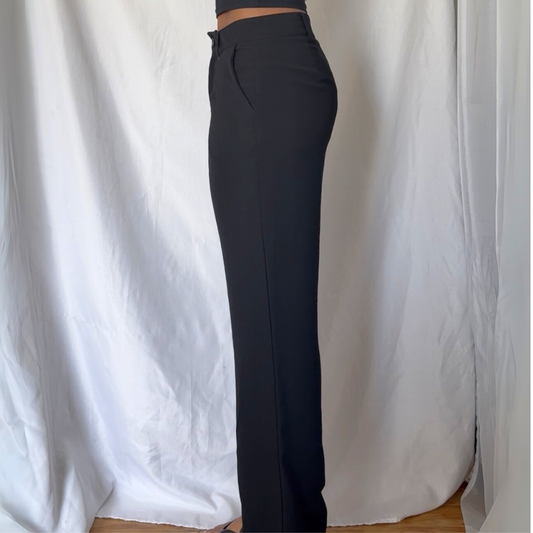 Black Straight Leg Trousers Sz 4