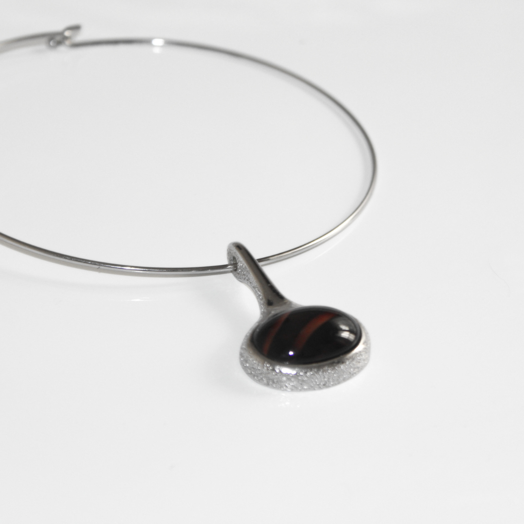 Silver Cabochon Choker