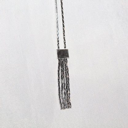Silver Tassel Bar Necklace