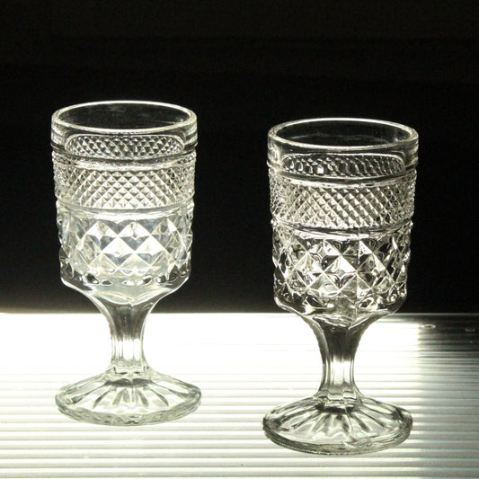 Pressed Glass Goblets