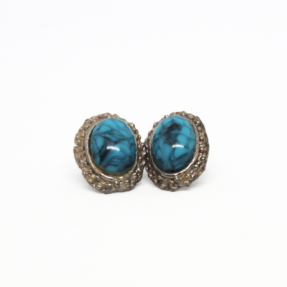 Aged Turquoise Studs