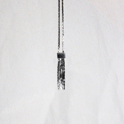 Silver Tassel Bar Necklace