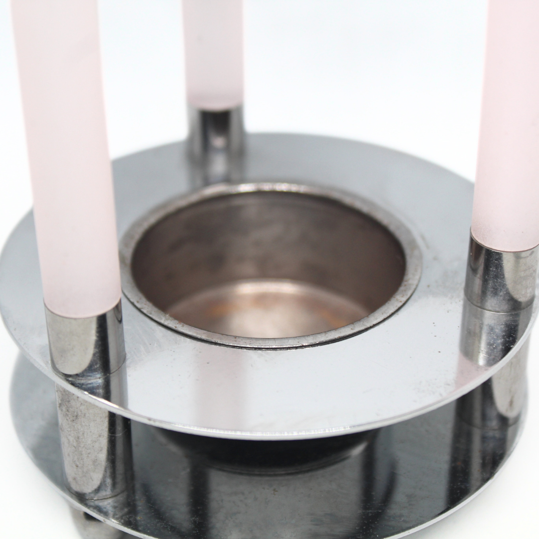 Pink Lucite Tea Light Holder