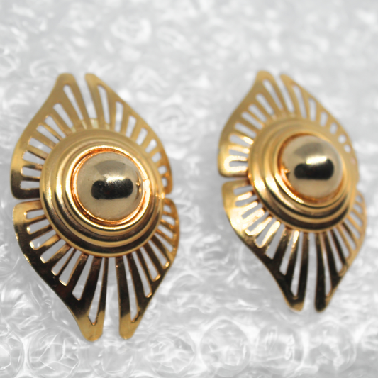 Golden Sunburst Earrings