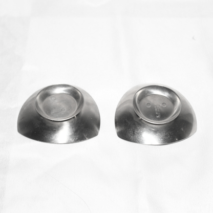 Danish Lundtofte Stainless Steel Candle Holders