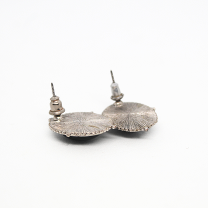 Black Stone Silver Studs