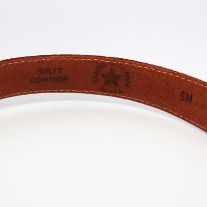 Vintage Red Leather Belt