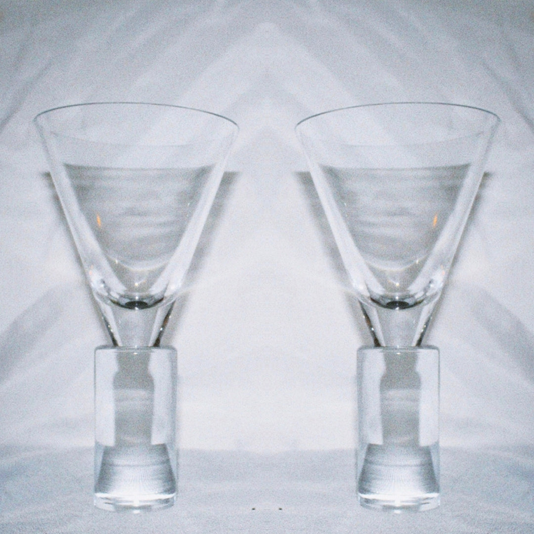 Cylinder Base Cocktail Glasses