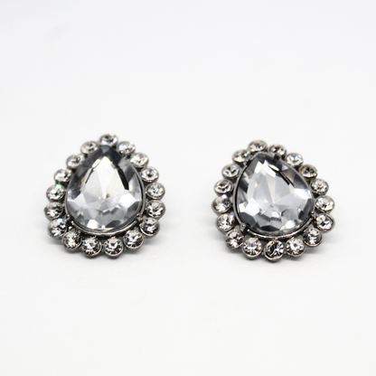Crystal Teardrop Studs