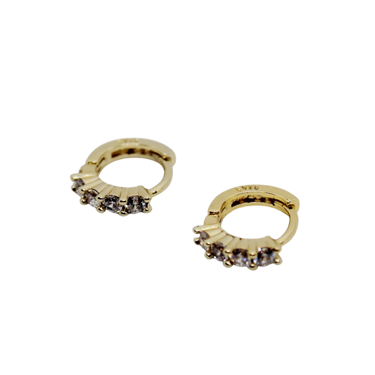 Gold Jillah Huggie Hoops
